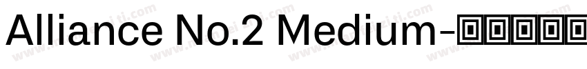 Alliance No.2 Medium字体转换